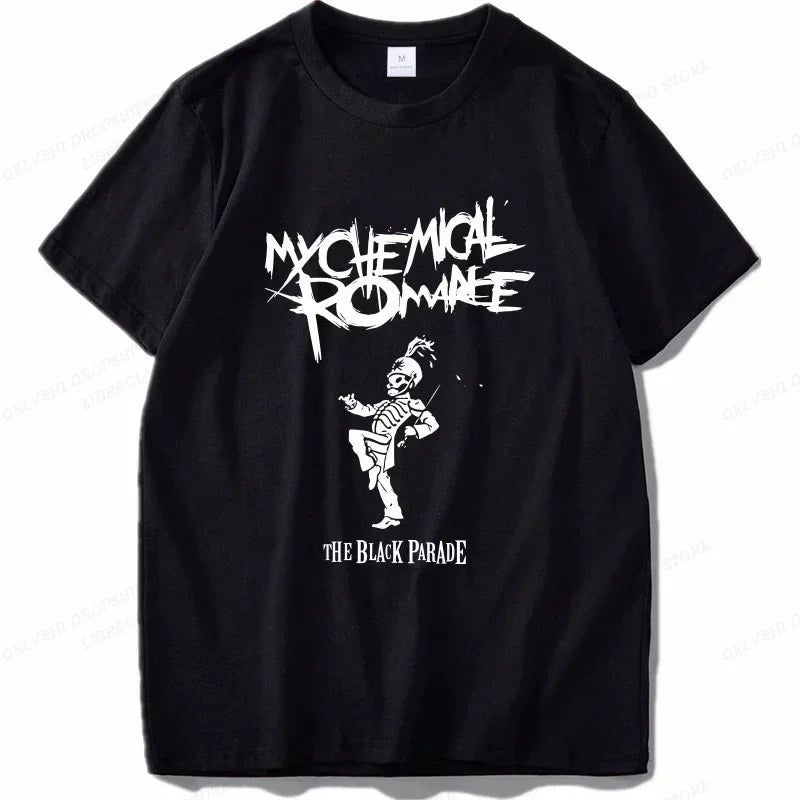 My Chemical Romance T Shirt Women Fashion T-shirts Cool Hip Hop Men Tshirt Casiual Summer Vintage Anime Unisex Top Tee