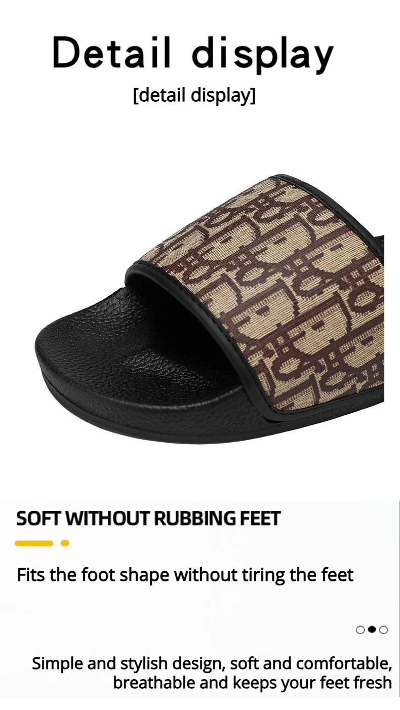 Outdoor Sandals Clogs Beach Slippers Summer Men Fashion Slippers Indoor Home Slides Bathroom Shoes Comfortable Soft Flip Flops