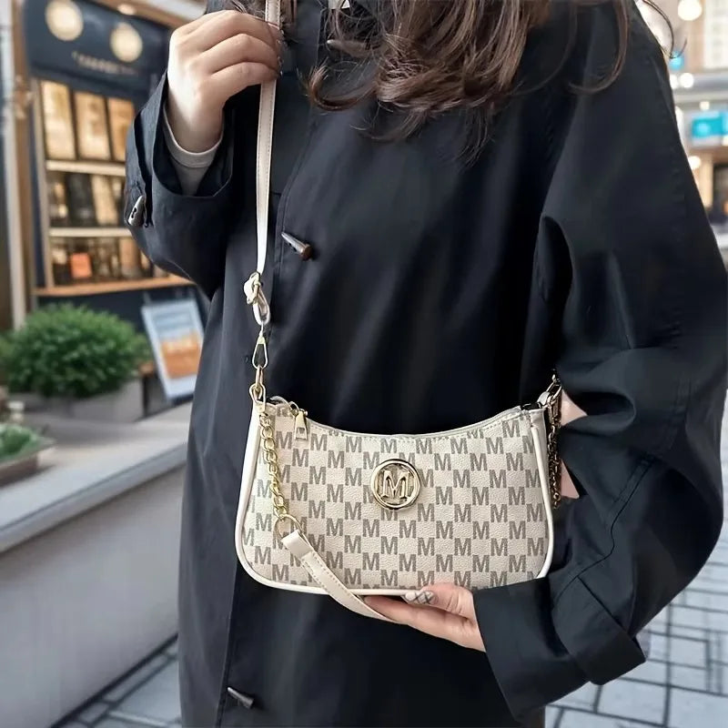 Vintage Style Handbag Crossbody Bag, Adjustable Strap Women Messenger Shoulder Bag, Sophisticated Accessory Tote Bag Purse