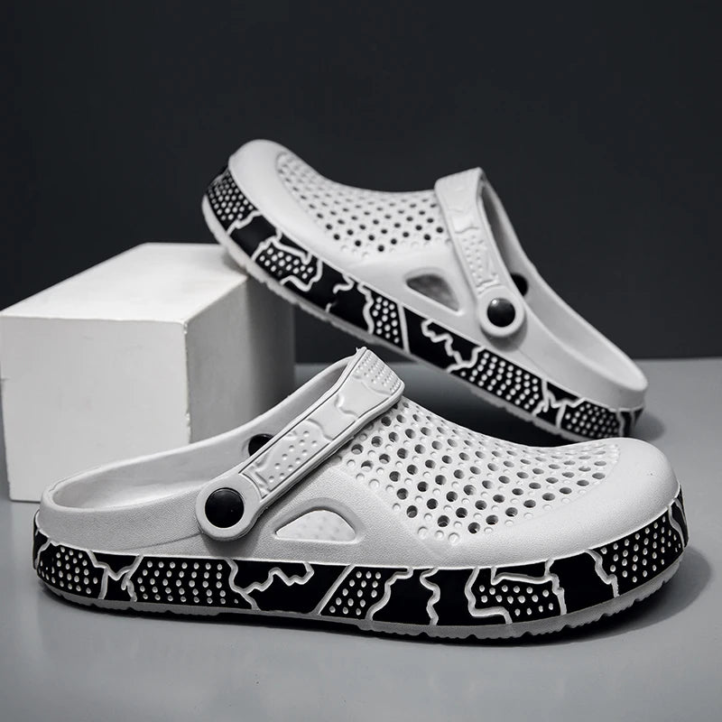 Men's EVA Clogs Sandals Breathable Lightweight Non-slip Summer Beach Shoes for Boys Trendy Outdoor Slipper