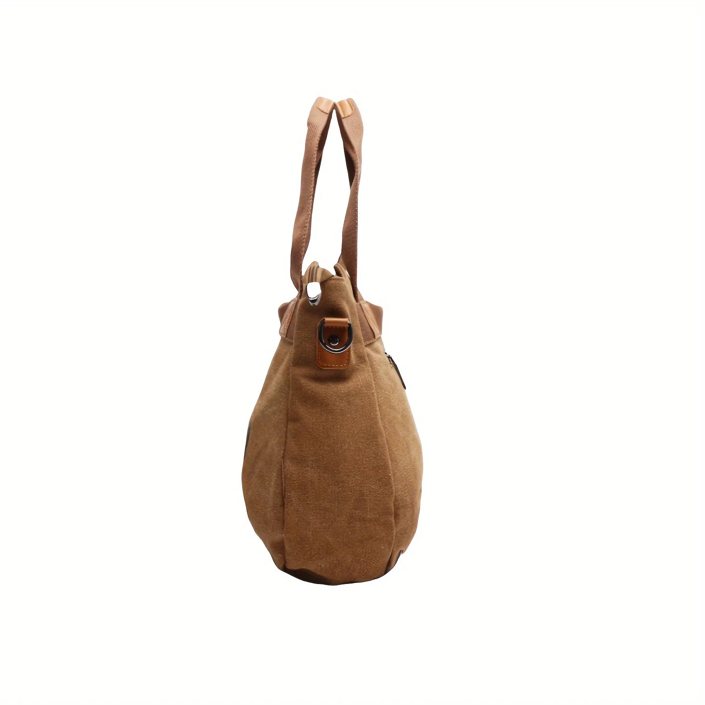 Women's canvas handbag letter tote bag casual large capacity commuting shoulder crossbody bag