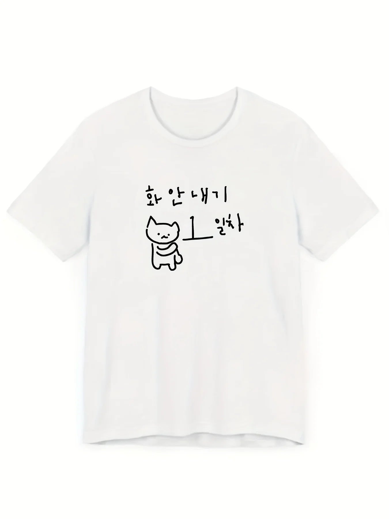 Graphic Tshirt Fun Korean Style Black Short Women's Fashion Trend Tops Breathable Harajuku Short Sleeve Casual Aesthetic Clothes