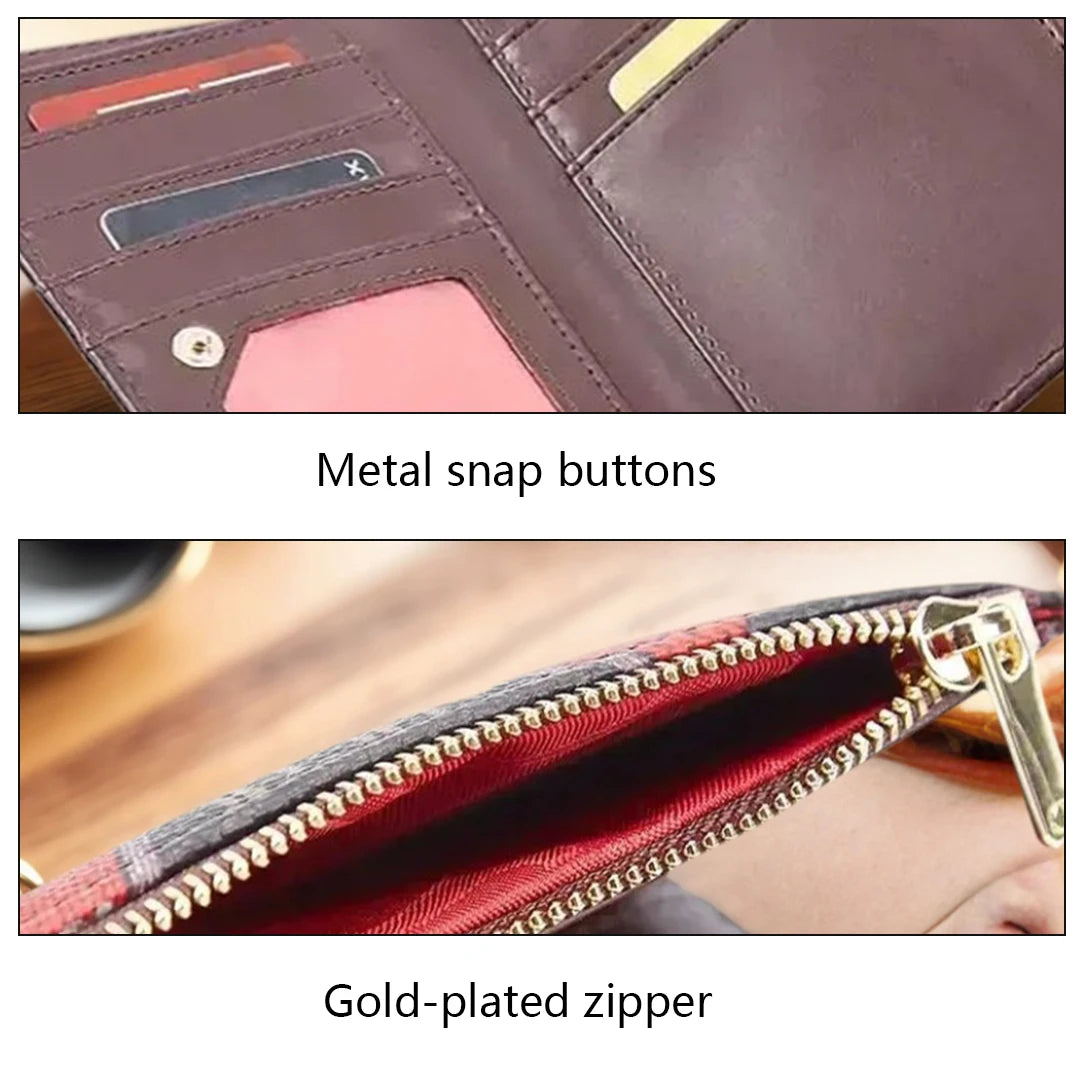 CH Exquisite Compact Portable High-quality Wallet With A High-end Feel Light Luxury Women's Cartoon Pattern Printed Wallet