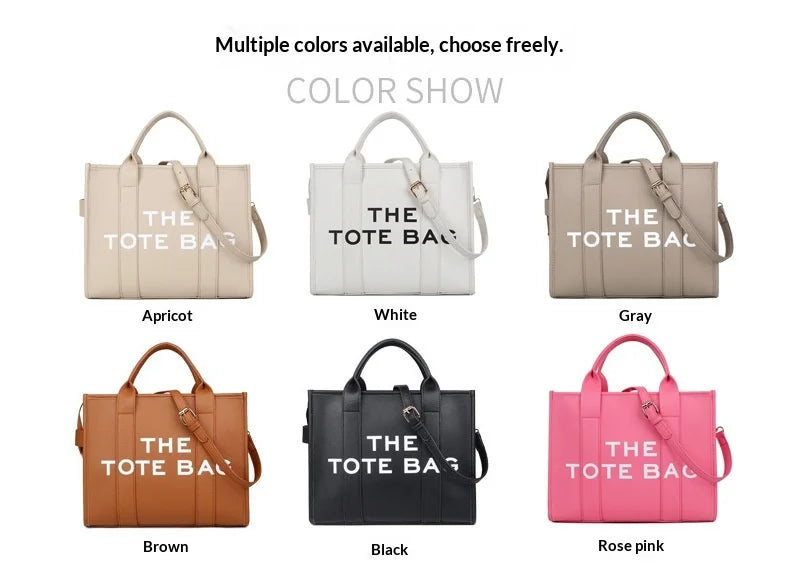 Luxury Designer Bag Tote Women Handbags Letter Shoulder Bags Brands Soft PU Shopper Purses Crossbody Bags for Women Clutch