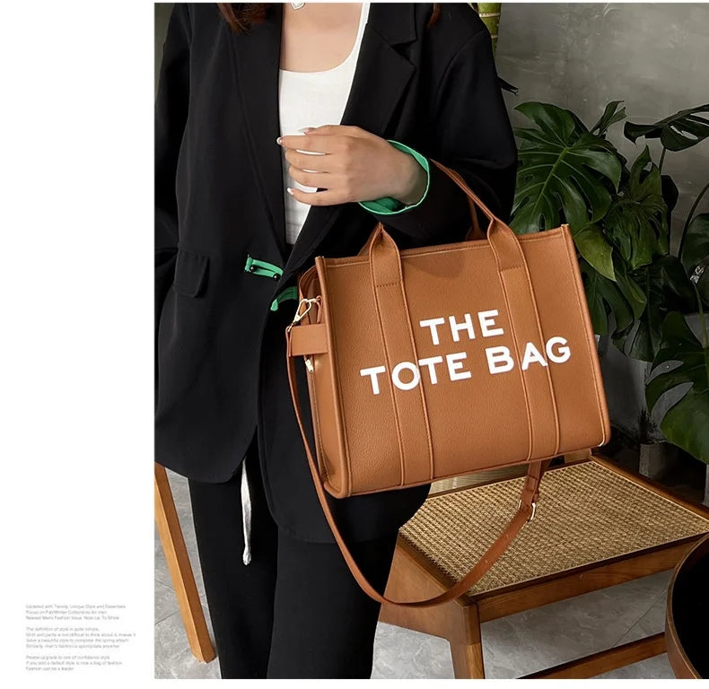 Luxury Designer Bag Tote Women Handbags Letter Shoulder Bags Brands Soft PU Shopper Purses Crossbody Bags for Women Clutch