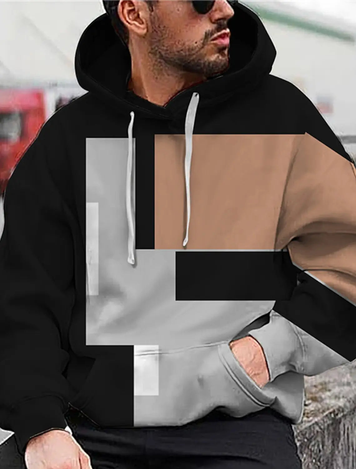 2024 Casual Loose Oversized men's Hoodie 3D Printed Pattern Top For Autumn Fashion Long Sleeved Street Wear men's Hoodies