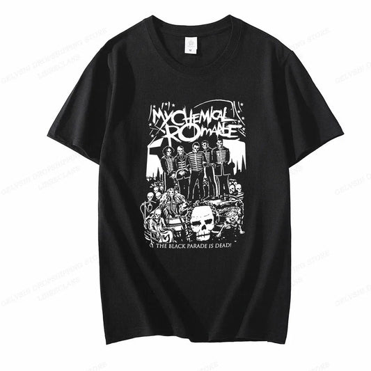 My Chemical Romance T Shirt Women Fashion T-shirts Cool Hip Hop Men Tshirt Casiual Summer Vintage Anime Unisex Top Tee