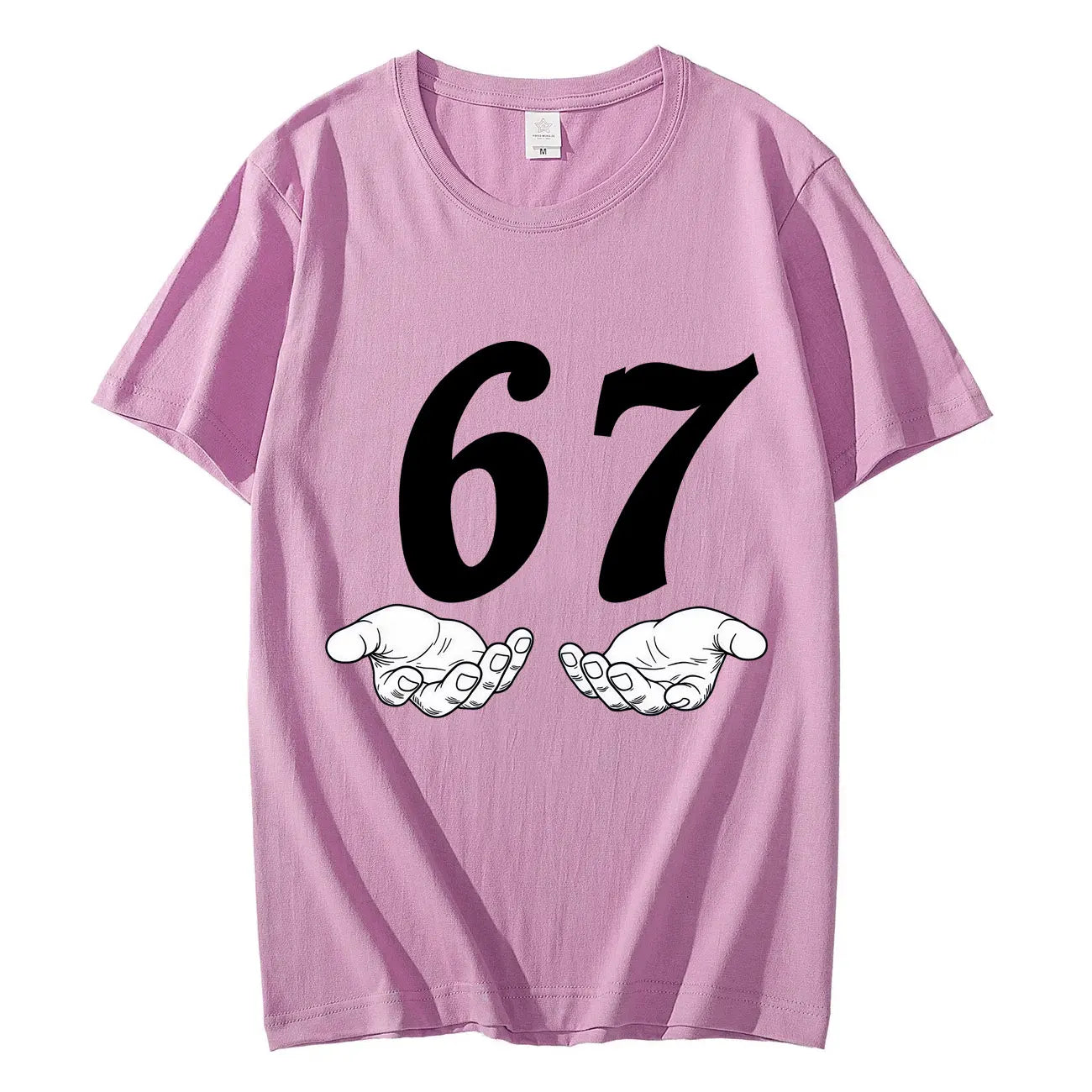 Six Seven 6 7 Meme Funny Hands T-shirt High Street Trend Fashion Short Sleeve T-shirts Men Women Clothing Casual Cotton T Shirts