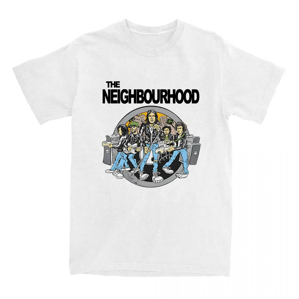 The  NBHD Band Printing T-shirt Cotton High Quality Women/Men Tshirts Ropa Mujer Street Y2K Casual Short Sleeve Tee-shirt Male