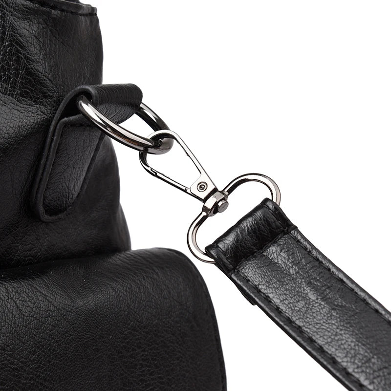 Pu shoulder bag fashionable temperament zipper opening design daily commuter handbag