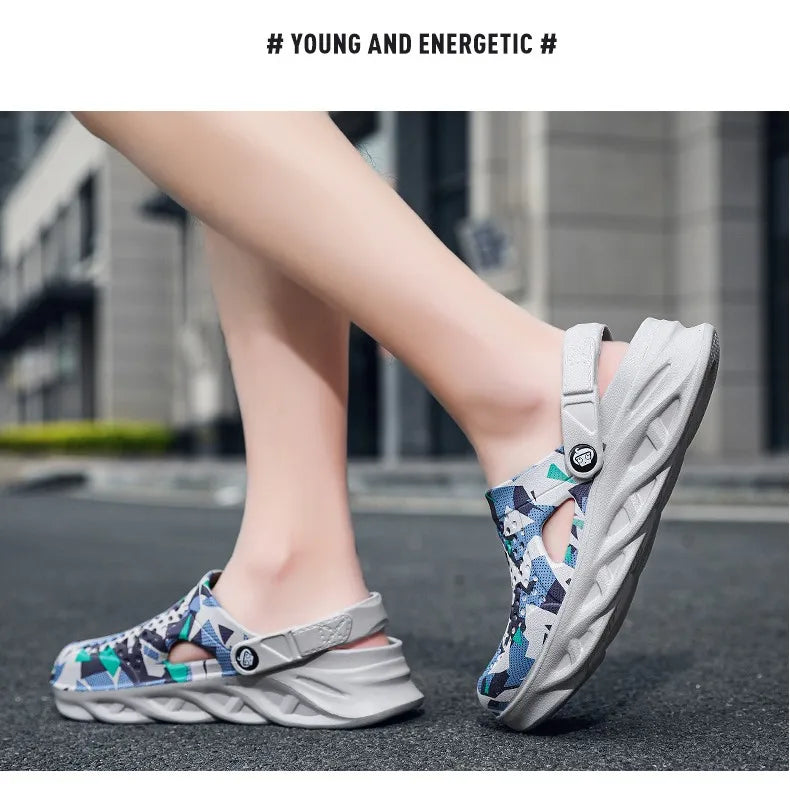 Men Sandals Clogs Summer Shoes for Men EVA Lightweight Water Shoes Unisex Slippers for Summer Outdoor Beach Slippers Large Size