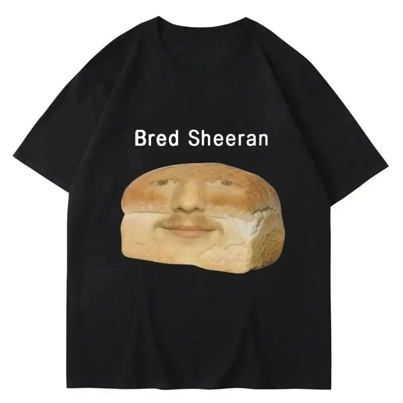 Funny Ed Sheeran Meme Print T Shirts Men Women Humor Creativity Short Sleeve Casual Soft Summer T-shirt Streetwear