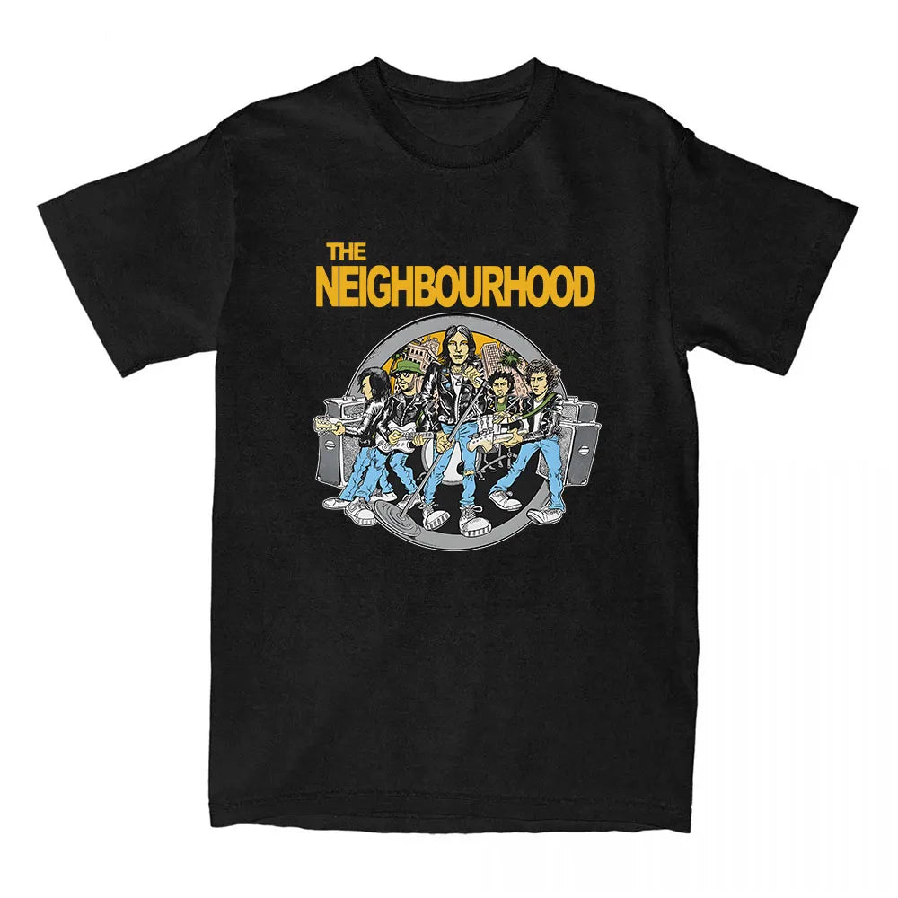The  NBHD Band Printing T-shirt Cotton High Quality Women/Men Tshirts Ropa Mujer Street Y2K Casual Short Sleeve Tee-shirt Male