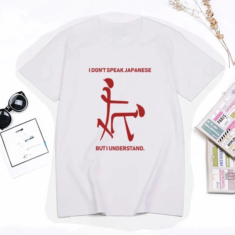 Fashion Humor Oversized T-shirt It Means Friendship in Chinese Funny Meme T Shirt Unisex Casual O-Neck Short Sleeve T Shirts