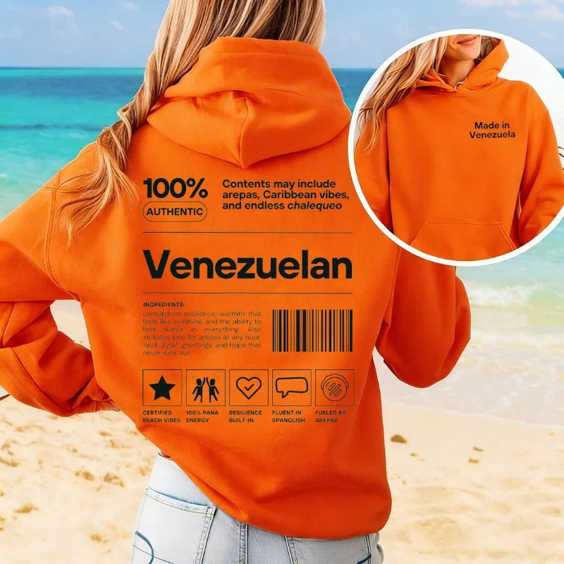 Venezuelan Hoodie Veneka Pullover Venezuela Gifts for Venezuelan Friend & Family, Veneka Sweater Personalized Christmas Gift Top
