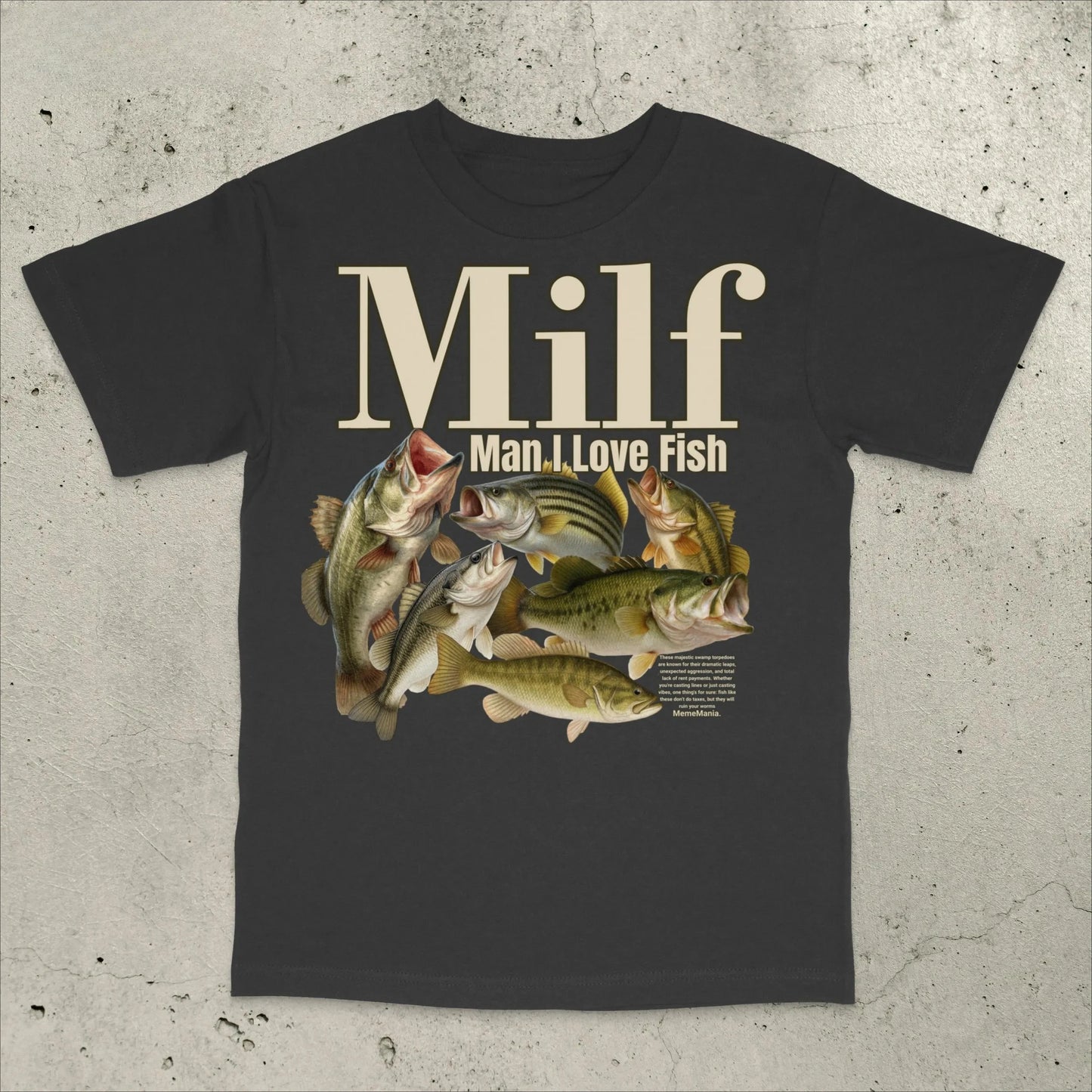 Man I Love Fish T-Shirt, Retro Fishing Shirt Bass Fishing T-Shirt Funny Fishing Shirt Stupid Meme Shirt Brain Rot Shirt Unhinged