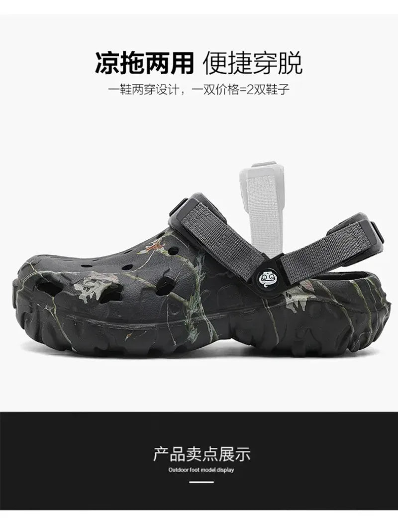 Men Clogs Slippers High Quality Classic Outdoor Anti-Slip Garden Shoes Lightweight Fashion Casual Sandals Big Size 45 46 47