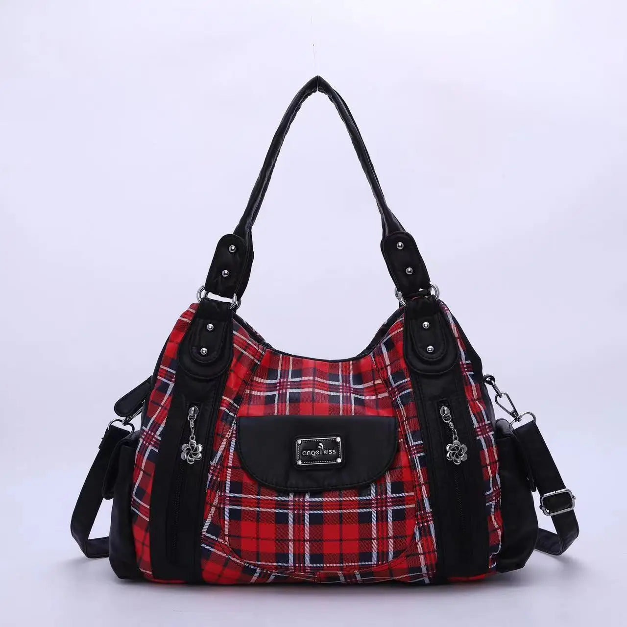 Women Handhag Designers Luxury Hand bags Fashion Women Plaid Shoulder Bags Female Top-handle Bags Large Purse Hobos