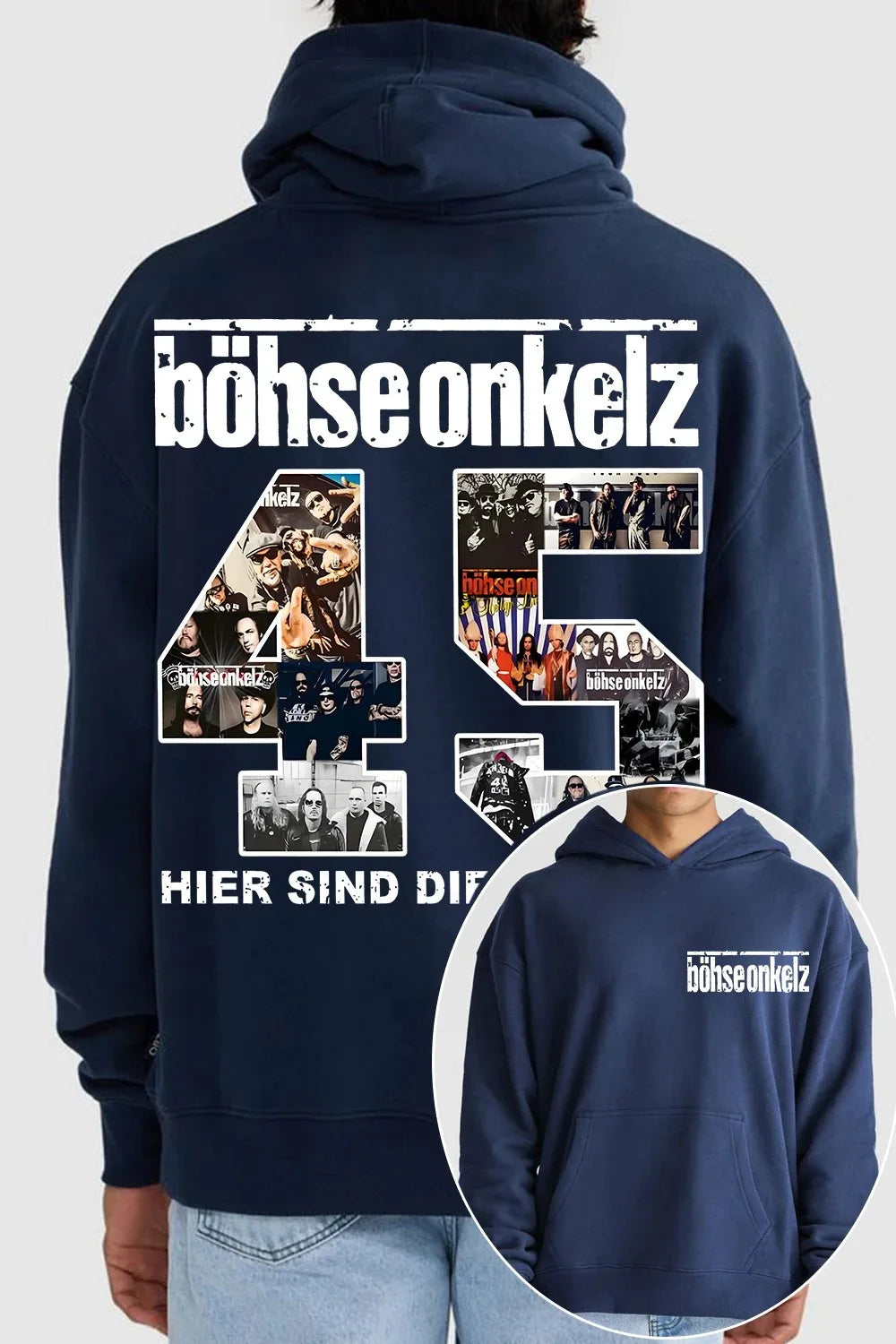 Böhse Onkelz Hoodie German Punk Rock and Roll Street Hip Hop Pullover Fleece Warm Men Women Oversized Tracksuit Coats Sweatshirt