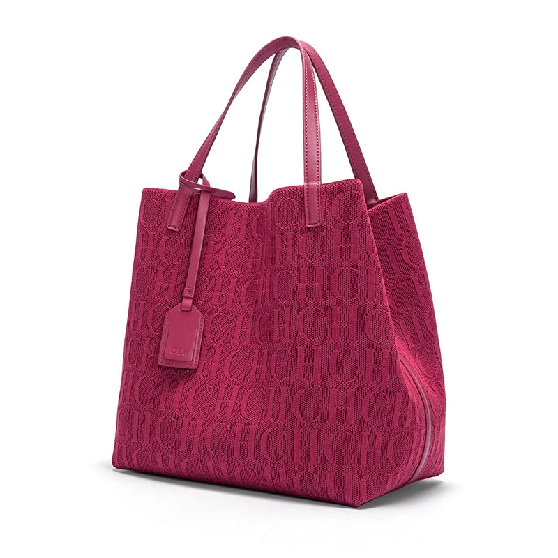 Fashionable Classic New Solid Color Outer Bag Women's Handbag Exquisite Handcrafted Weaving Large Capacity Handbag