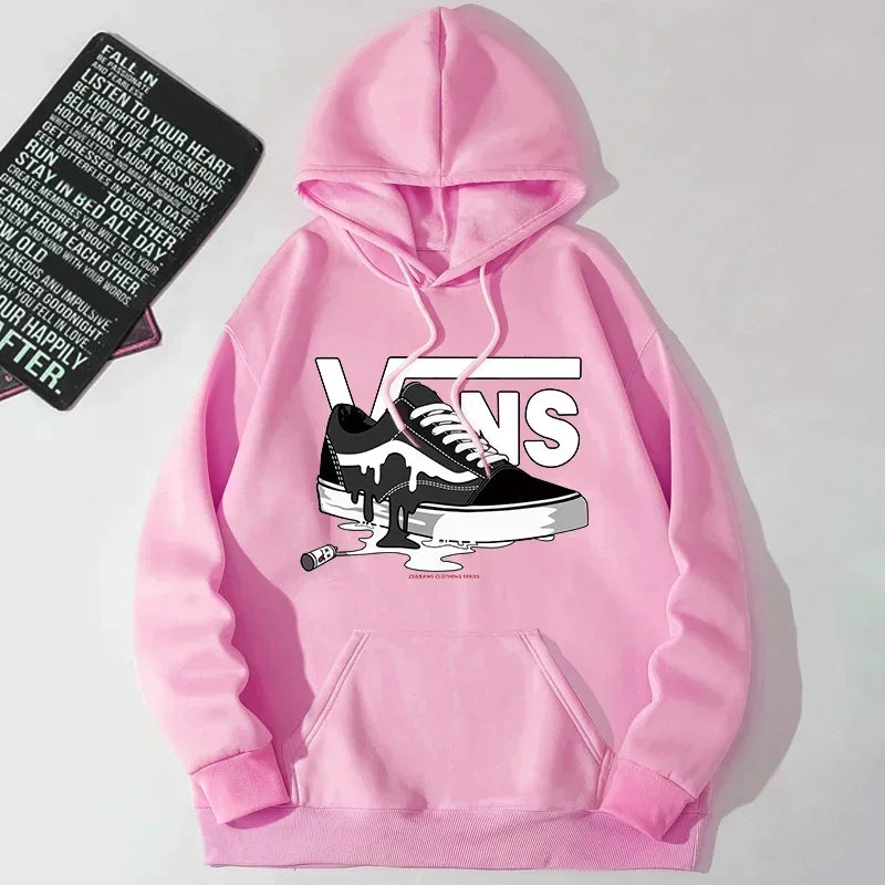 2025 New Hip Hop Clothes Print Hoodie Men Long Sleeve Fleece Sweatshirt Vintage Rock Band Streetwear