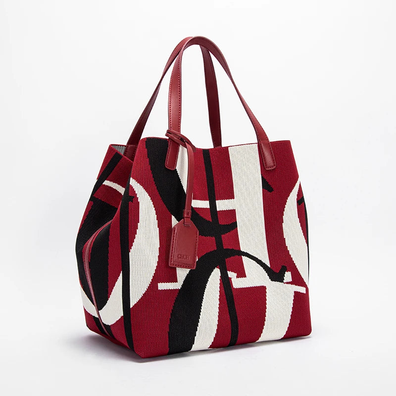 Fashionable Classic New Solid Color Outer Bag Women's Handbag Exquisite Handcrafted Weaving Large Capacity Handbag