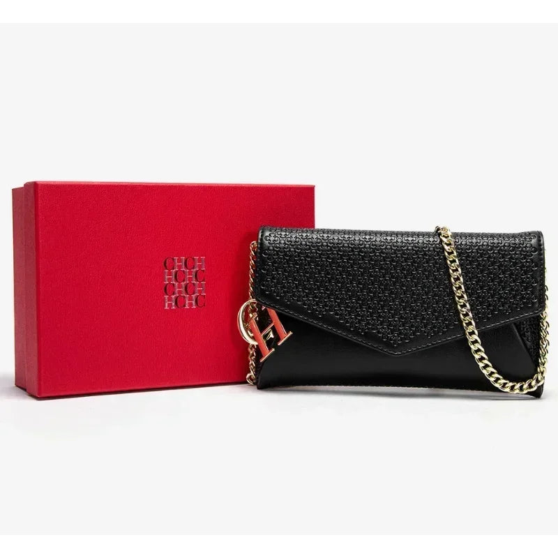 CH Brand Designer Exclusive Women's Handbag Party 2025 New Luxury Vintage Classic Design High-quality Women's Clutch Bag