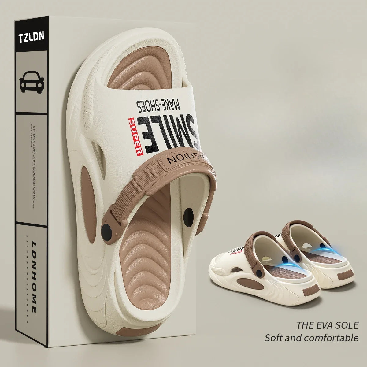 Outdoor Women and Mens Summer 2025 Men's Slippers EVA Lightweight Slides Indoor Leisure Beach Shoes Comfort Soft Men's Slippers