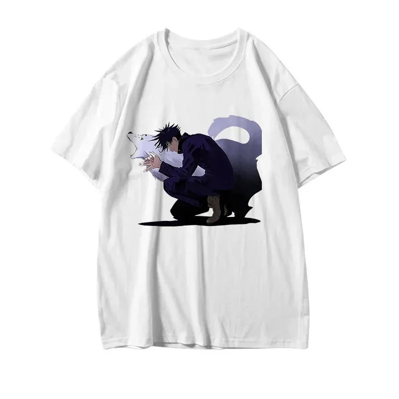 Goth Clothes Gojo Graphic Tshirt Anime Jujutsu Kaisen Funny Summer T-shirt for Women Japanese T Shirts Cartoon Woman Tshirts