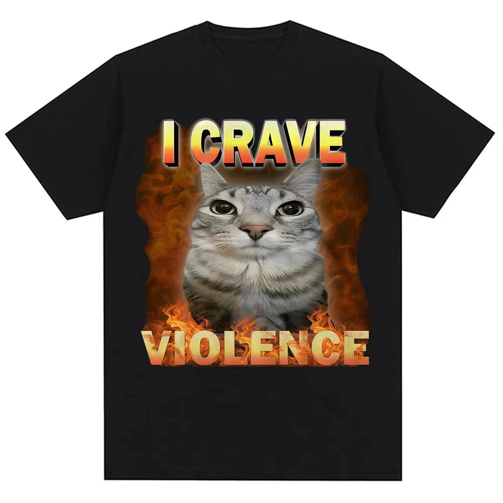 Fuuny Kittler Hilarious Cat Meme Printing T Shirts Women Cute Fashion Short Sleeve RoundNeck T-shirts Streetwear Clothing