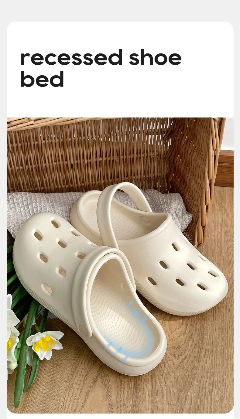 UTUNE 2025 Summer New Design Lightweight Breathable Clogs Unisex Non-Slip Slippers  Beach Sandals Trendy Comfortable Casual Shoe