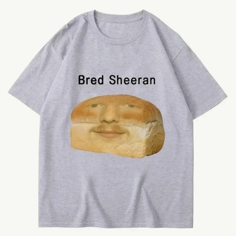 Funny Ed Sheeran Meme Print T Shirts Men Women Humor Creativity Short Sleeve Casual Soft Summer T-shirt Streetwear