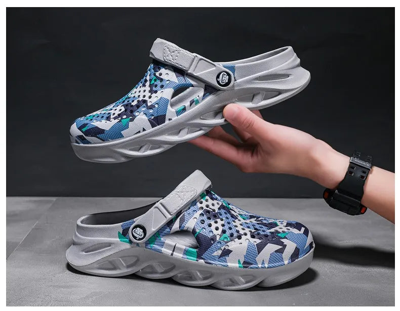 Men Sandals Clogs Summer Shoes for Men EVA Lightweight Water Shoes Unisex Slippers for Summer Outdoor Beach Slippers Large Size