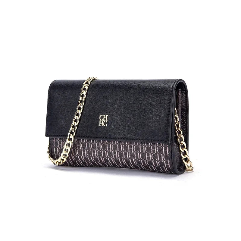 CH Fashion Women's Shoulder Bag with Letter Printing Design 2025 Festival Essential Versatile Women's Chain Bag