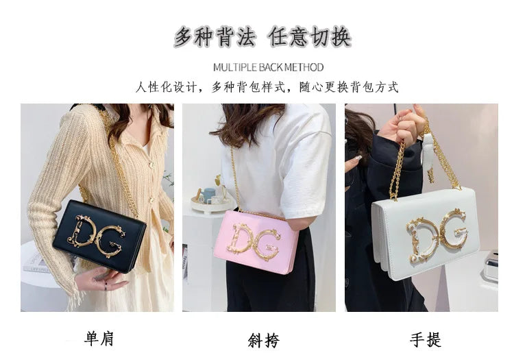Banquet small square bag, women's new fashionable and versatile chain shoulder crossbody bag